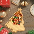 thumbnail image 6 of karymi Wooden Fruit Tray 15x12 Inch Christmas Serving Platter Natural Wood Texture Holiday Snack Plate For Kitchen Dining Festive Gatherings House Decor Christmas Ornaments Christmas Ornaments, 6 of 6