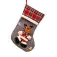 thumbnail image 2 of Oversized Plush Doll Christmas Stocking Gift Bag, Large Capacity Candy Treat Sack with Hanging Loop for Fireplace Mantel, Christmas Tree, Doorway and Holiday Party Display, Soft Plush Home Decor, 2 of 7