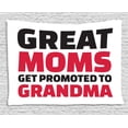 thumbnail image 1 of Grandma Tapestry, Great Moms and Grandmothers Slogan with Positive Vibes Inspirational Quote, Wall Hanging for Bedroom Living Room Dorm Decor, 80W X 60L Inches, Red Black White, by Ambesonne, 1 of 2