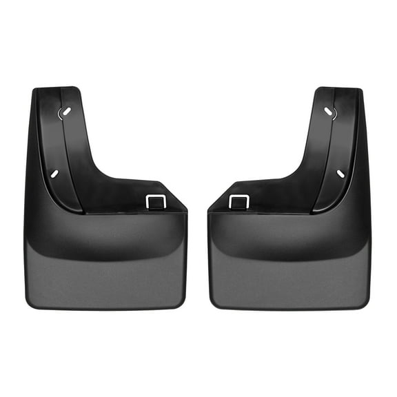 WeatherTech Custom No Drill Splash Guard MudFlaps compatible with 2007-2017 Ford Expedition, Rear Pair - Black