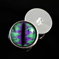 thumbnail image 6 of Purple and Teal Green Dragon Sew-On Button Glass Eyes, 6 of 7