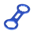 thumbnail image 3 of Llave para tapas de horquilla delantera de bicicleta de montaña, suspensiones, extractor de llave de horquilla de aluminio Azul, 3 of 9