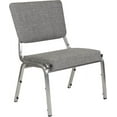 thumbnail image 3 of 1500 lb. Gray Antimicrobial Fabric Bariatric Open Back Chair, 3 of 7