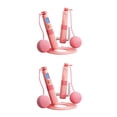 thumbnail image 4 of Soidarity Cuerda de saltar de velocidad Salto para fitness Cuerda de saltar profesional Conteo de peso J7b1, Cuerda de saltar inteligente. Rosa Rosa Longitud de la cuerda 2.9 M 2piezas, 4 of 6