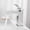 one + Chrome + Single Hole Faucets + Chrome + Lever Handles + 1 Hole Faucets + brass + Manual, variant on Single Handle Bathroom Faucet Brushed Nickel, Solid Brass Modern Sink Faucet with Pop-up Drain & Supply Hoses, Square Vanity Faucet for Bathroom