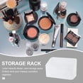 thumbnail image 4 of Organizador de maquillaje Apuakthei para escritorio, bandeja organizadora de maquillaje pequeña de plástico con 5 compartimentos, organizador de cosméticos para gabinete, color blanco, 4 of 5