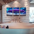thumbnail image 4 of Hieng Wall Decorations For Living Room Canvas Wall Art For Bedroom Office Wall Decor Misty Forests Trees Wall Paintings Landscape Pictures Artwork Modern Posters Room Home Decor(only canvas), 4 of 6