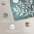 thumbnail image 4 of Floral Stamp Teal Canvas Folk Art Prints by Art Remedy, Gallery Wrapped, 30" x 30", 4 of 7