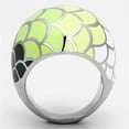 thumbnail image 3 of Luxe Jewelry Designs Pack of 2 Stainless Steel Women's Ring With Multi Color Epoxy - Size 8, 3 of 4