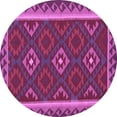 thumbnail image 1 of Ahgly Company Indoor Round Oriental Purple Traditional Area Rugs, 8' Round, 1 of 4