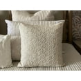 thumbnail image 3 of The HomeCentric Decorative Beige Pack of 2, 12x12 inch (30x30 cm) Throw Pillows, Linen Linen & Cord Throw Pillows For Couch, Geometric Pattern Contemporary Style Easter - Leanna, 3 of 7