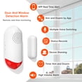 thumbnail image 2 of Graflsoa Smart WiFi Door Window Security Alarm with Voice Control - Tuya App Remote Management for Home Protection (Batteries Not Included) - Pack of 2, 2 of 6