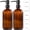 Amber, variant on GM GMISUN Glass Soap Dispenser, Clear Hand and Dish Soap Dispenser Set with Labels - 2 Pack