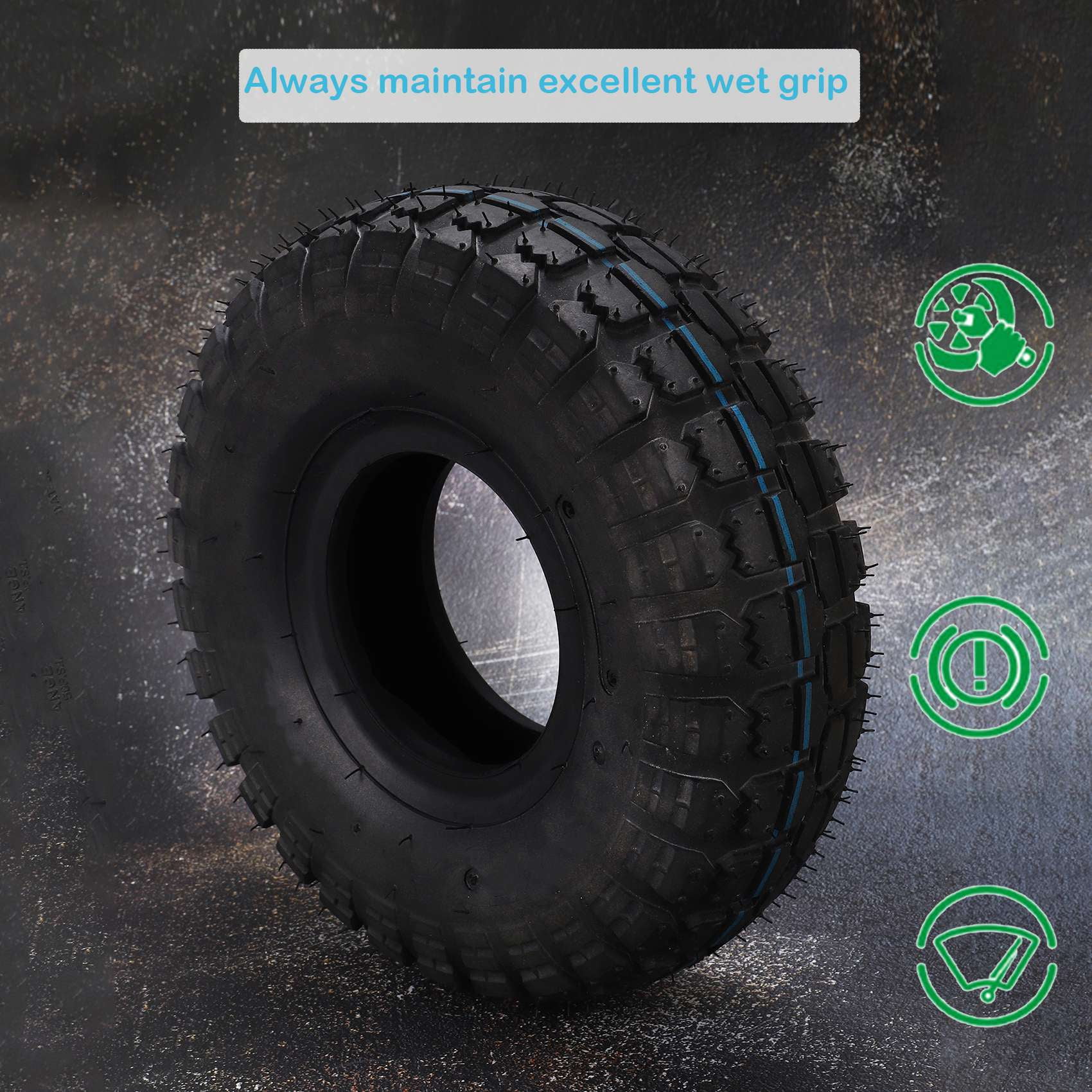 Tire 4.10-6 Tire Inner Tube Outer Tire Suitable for Atv Go Kart