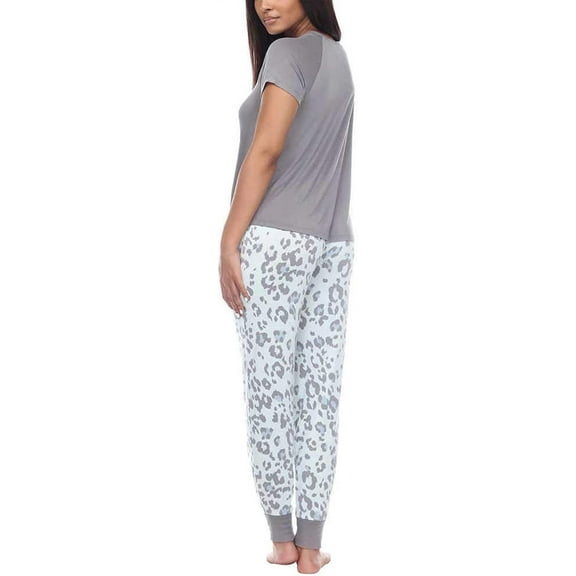 Honeydew Womens 2-Piece Jersey Pajama Jogger Lounge Set,Vitamin Sea Tie Dye,Small