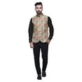 thumbnail image 5 of Atasi Floral Printed Wedding Jackets For Men Nehru Jacket Waist Coat For Festive Season-Medium, 5 of 6