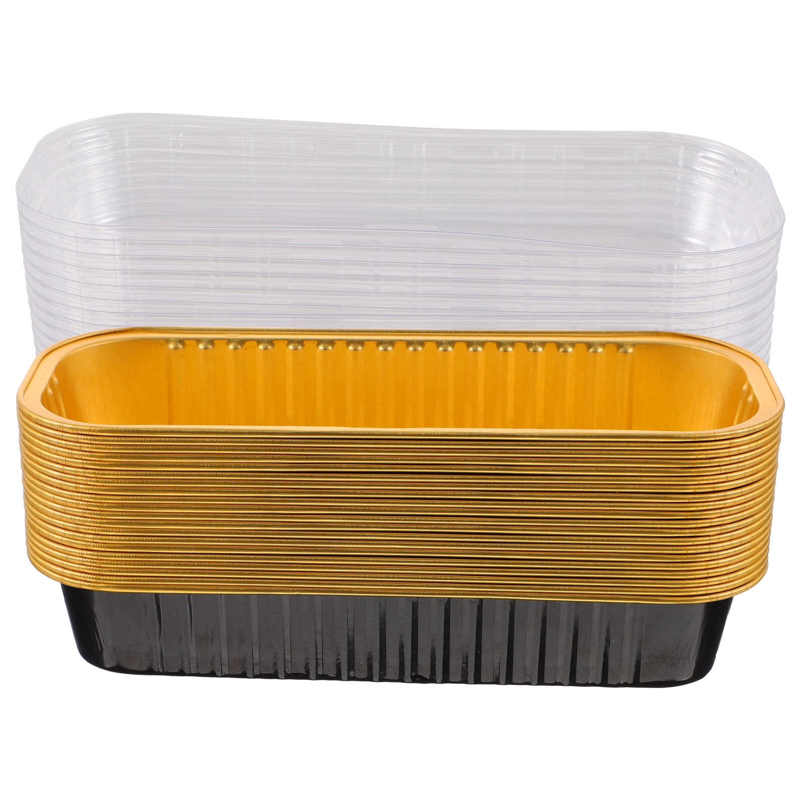 LISHINE 125 Pack Aluminum Foil Loaf Pans - 1 LB Small Disposable Baking Pans, 6.25x3.5x2 Inches