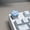 white-2, variant on Flower Shaped Personalized Keycaps for Cross Axis Mechanical Keyboards OEM Height ESC Decorative Supplementary Keycaps
