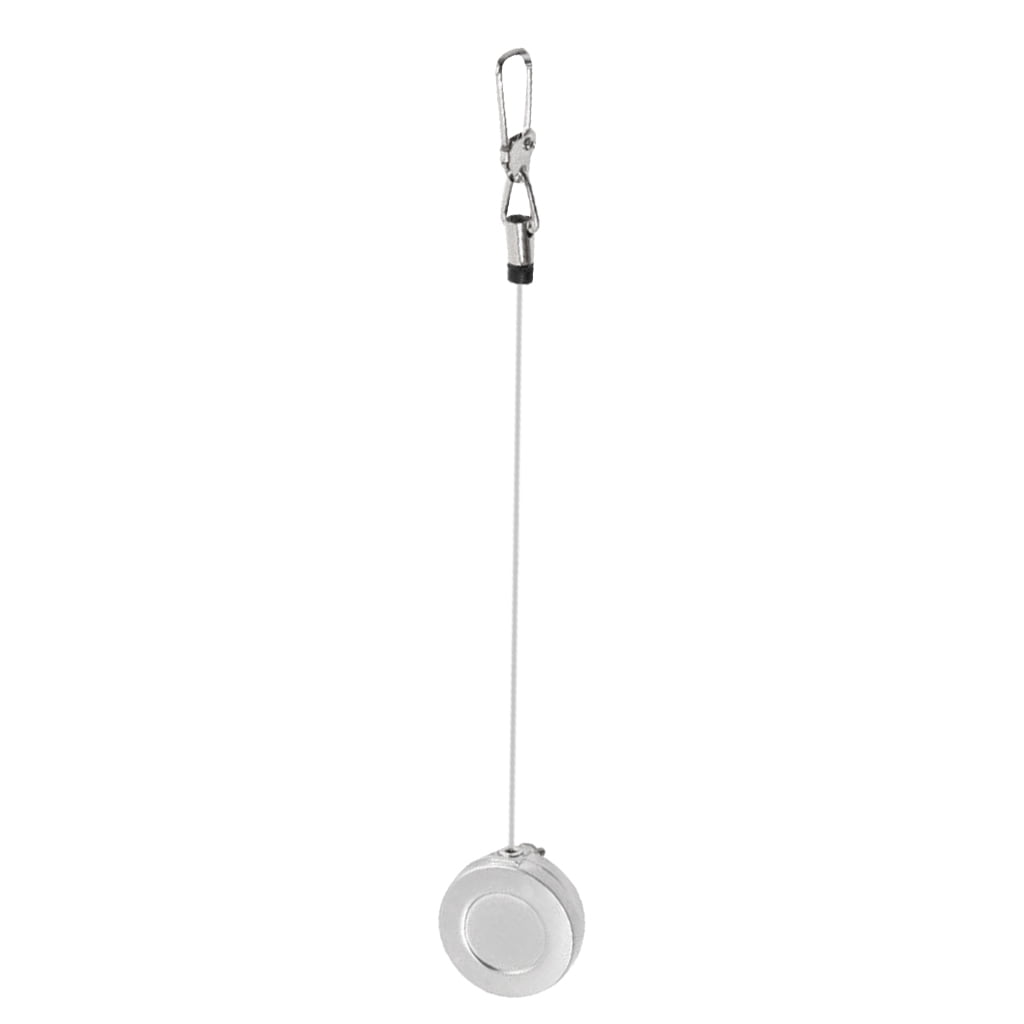 Fly Fishing Zinger Retractor 1PCS Stainless Steel Pin On Retractable Reel with