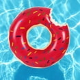 thumbnail image 5 of Flotador de piscina de donut gigante, flotador de donut para adultos, piscina de verano inflable o juguete de playa 60 cm, fresa brillar Electrónica, 5 of 5
