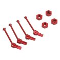 thumbnail image 3 of Front And Rear Drive Shaft, Front Rear Drive Shaft CVD Efficient Drivetrain  For 1/18 RC Car Red, 3 of 8