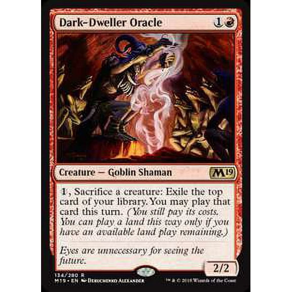 MtG Core Set 2019 Dark-Dweller Oracle #134