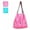 Pink & Blue, variant on EcoJeannie® 2 Pack NEW Ripstop Nylon Foldable Daw-String Reusable Shopping Bag With Built-In Pouch and Reinforced Handle, Yellow & Pink