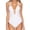 White, variant on YanHoo Women's One Piece Swimsuits Padded Sexy Deep V Neck Cut Out Bathing Suit Tummy Control Workout Athletic Swimwear Swimsuits
