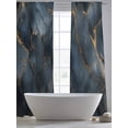 thumbnail image 5 of Navy Blue Marble Sheer Curtains 108 Inch Length 2 Panels Set for Living Room/Bedroom, Luxury Modern Abstract Art Semi Curtain Sheers Drapes Rod Pocket Curtains Window Treatment Set 52''x108''x2, 5 of 7