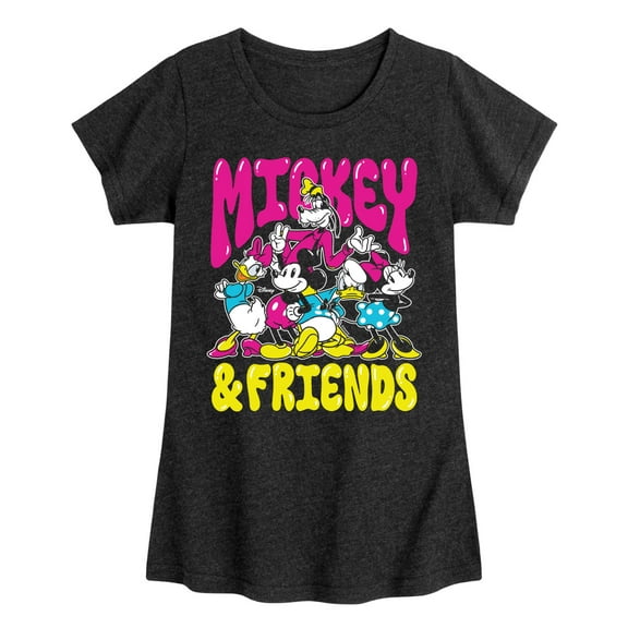 Disney - Mickey And Friends - Youth Girls Short Sleeve Graphic T-Shirt
