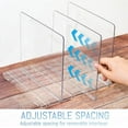 thumbnail image 4 of Gift Bag Storage Organizer:Acrylic reusable grocery bag organizer bag, Adjustable Shelf Divider Bag Organizer for Small Closet Upgraded to four partitions for more convenient storage, 4 of 7