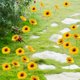 thumbnail image 5 of 5 unidades de estacas decorativas para jardín con diseño de girasol, estacas duraderas para macetas, arte decorativo para patio, 5 of 7