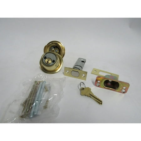 Schlage Keyway Series B500 Grade 2 Deadbolt Lock Double Cylinder in Bright
