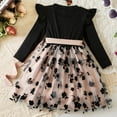 thumbnail image 4 of SUYOLL Toddler Girls Dress Long Sleeve Floral Print Dress Elegant Chiffon Party Gown Casual Beach Yoga Outfit Fashion Skirt, 4 of 9