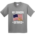 thumbnail image 3 of Inktastic Military Grandson My Grandpa Served Youth T-Shirt, 3 of 5