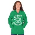 thumbnail image 4 of Under New Management Newlywed Bride Zip Up Hoodie Men's Women's Brisco Brands 3X, 4 of 6