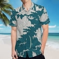 thumbnail image 5 of High Quality Hawaiian Shirts for Men Short Sleeve Aloha Beach Shirt Floral Summer Casual Button Down Shirts Blouses UT96J3, 5 of 7
