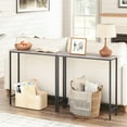 thumbnail image 2 of HOOBRO Narrow Console Table 29.5" Entryway Small Sofa Table Metal Frame Home Hallway Living Room Foyer Gray BG75XG01, 2 of 8