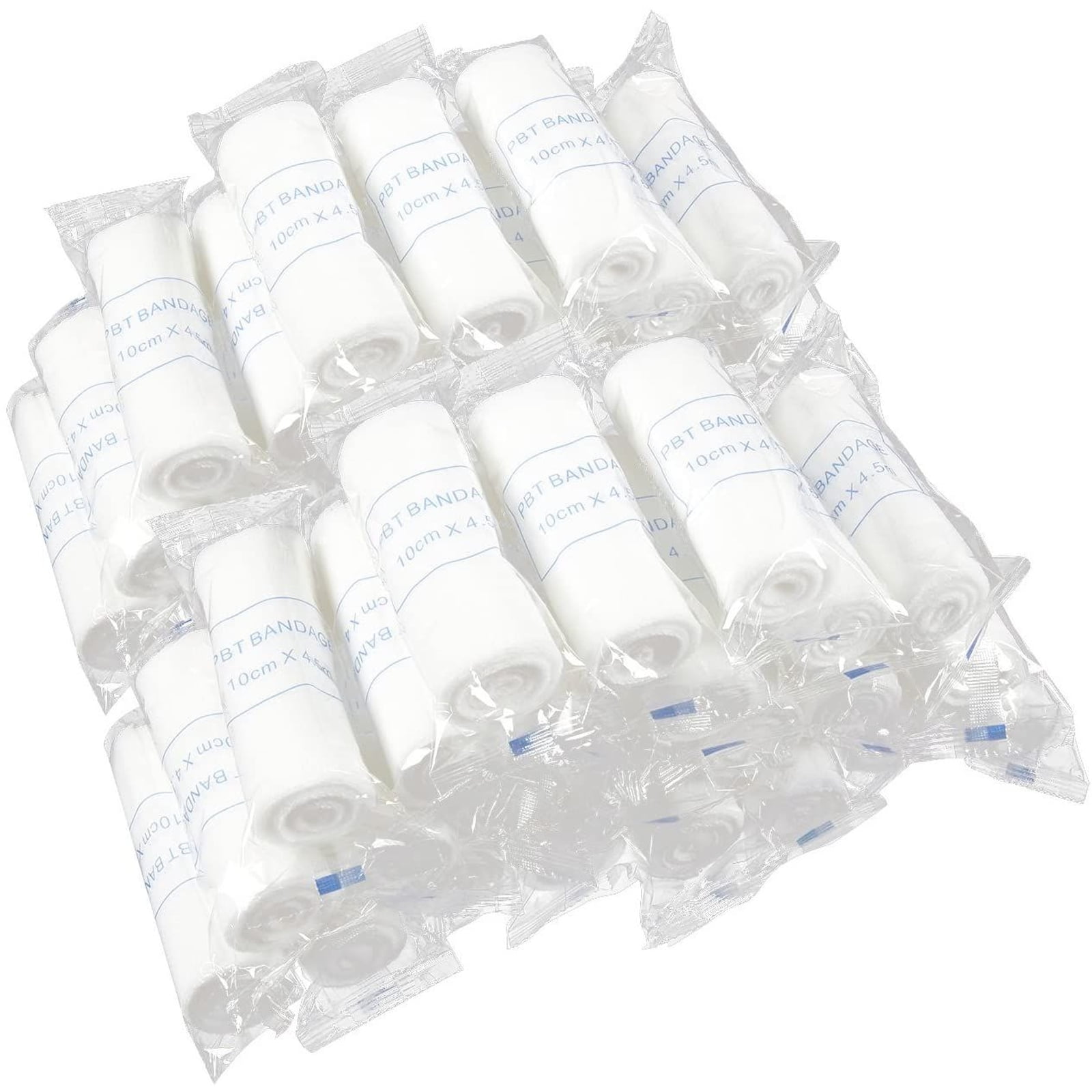 48 Pack Gauze Bandage Roll, 4 inch x 2.7 yds Medical Sterile Stretch Rolled Gauze Wrap for First Aid Wound Care Supplies