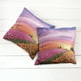 thumbnail image 2 of Ambesonne Nature Throw Pillow Cover 2 Pack, Scenic Tulip Fields, 18", Orange Pink Purple, 2 of 6