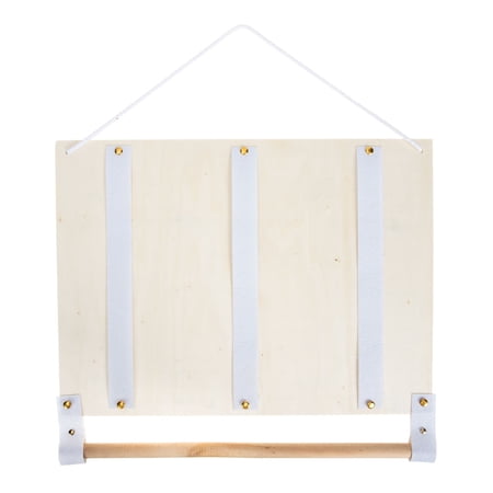 Raindrops Hair Accessory Storage Rack 1Pack White Wood Felt 38x34cm for Home