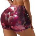 thumbnail image 1 of Fotbe Surreal Pink Headphones Shorts Sin Costuras – Shorts Deportivos de Cintura Alta para Mujer, Elásticos para Gimnasio, Yoga, Running o Ciclismo-Small, 1 of 8