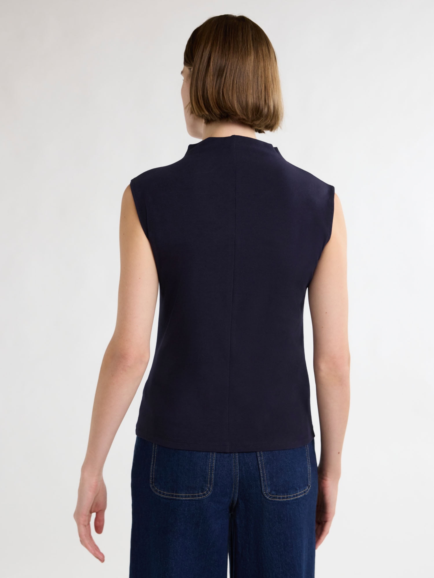 Free Assembly Women’s and Women's Plus Sleeveless Mock Neck Top, Sizes XS-4X