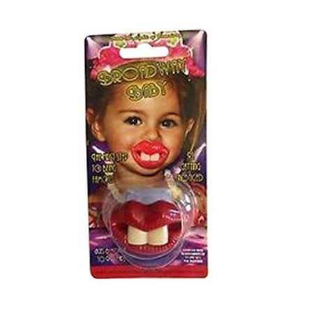 Broadway Baby Two Front Teeth Pacifier (Red Lips)  Billy Bob