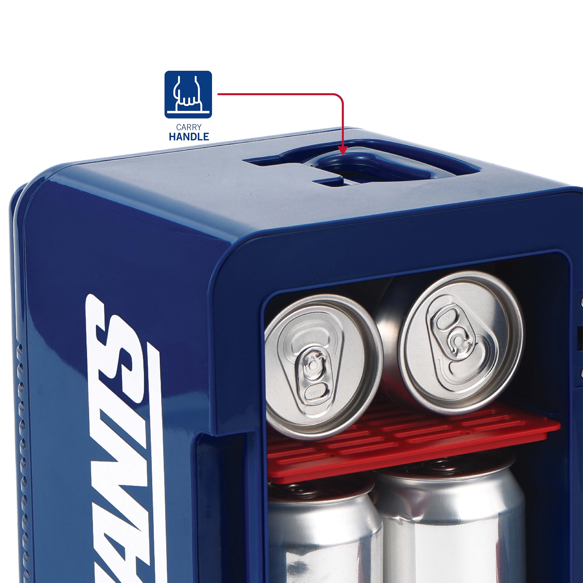 NFL New York Giants Mini Fridge, Dark Blue, 4L, 6 Cans