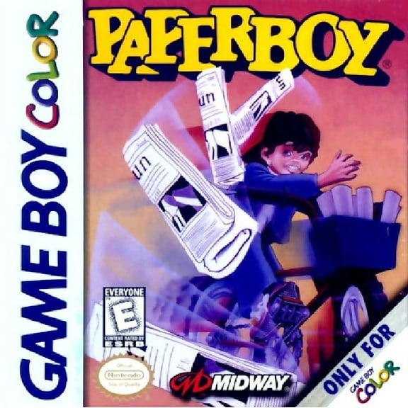 Restored Paperboy (Nintendo GameBoy Color, 1999) Newspaper Boy (Refurbished)