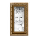 thumbnail image 2 of ArtToFrames 4" x 9" Gold with beads Picture Frame, 4x9 inch Gold Wood Poster Frame (WOM-4139), 3 Pack, 2 of 7