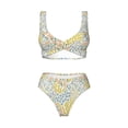 thumbnail image 4 of Rocae Boho for Bikini Set for Women Two Piece Sexy High Swimsuits Split Crossover Bikini XX-Large, 4 of 9