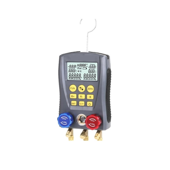 Pressure Gauge Digital Vacuum Pressure Manifold Tester Meter Refrigeration Temperature Tester Digital Manifold Gauge Meter