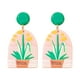 thumbnail image 2 of XWSHYW Pendientes y Plante Una Variedad de Colores Una Variedad de Diseños Pendientes con Estampados Preciosos, 2 of 2